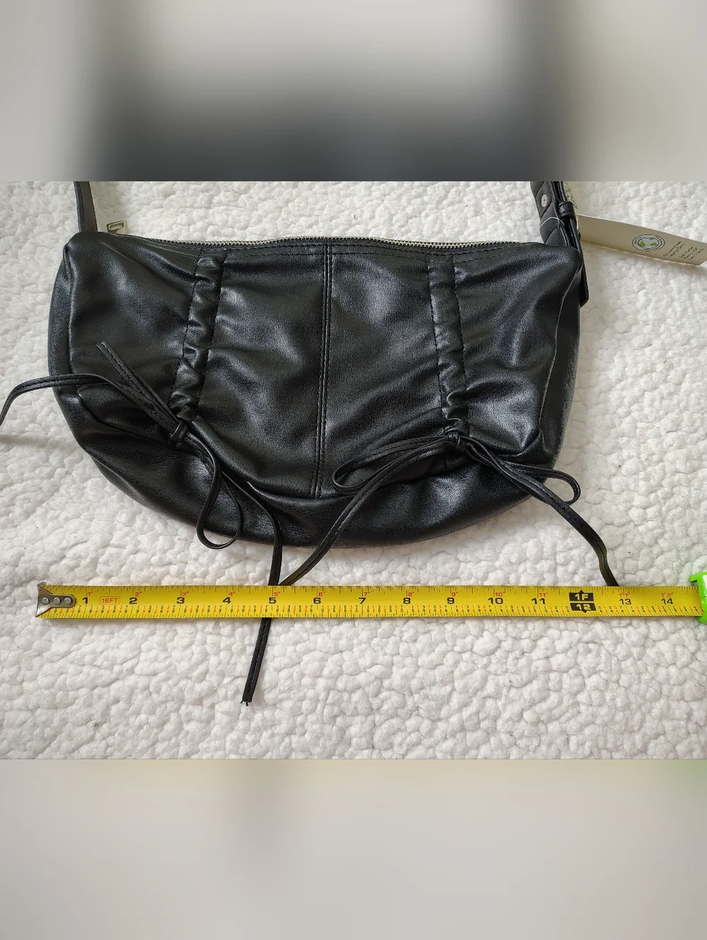 *NWT* No Boundaries Black Faux Leather Hobo Purse